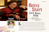 BetsyStart - WordPress.com · She is not only a professional cellist with a busy performance schedule but a proliﬁc composer as well. She enjoys playing and composing traditional