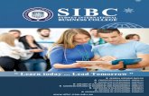 SIBC brochure2017 forWebsite · Payment Schedule The fees applicable to each course and category of student and fee payment schedules are detailed in the applicable Student Application