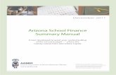 Arizona School Finance Summary Manual · 2018-04-03 · (602) 542-6501 Arizona Association of School Business Offi cials 2100 N. Central Ave., #202 Phoenix, AZ 85004 (602) 253-5576