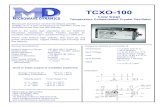 TCXO-100 - Microwave Dynamicsmicrowave-dynamics.com/wp-content/uploads/2016/05/TCXO...Temperature Compensated Crystal Oscillator: Microwave Dynamics’ Crystal Oscillators provide