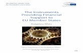 INSTRUMENTS PROVIDING MACRO-FINANCIAL SUPPORT TO EU …€¦ · support to member states.Three instruments, created on an ad-hoc basis during the crisis, are temporary and should