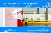 IAC Acoustics - Super Noise-Lock Doors · 2020-01-11 · Seals Octave Band Centre Frequency 63 125 250 500 1k 2k 4k 8k Weight Sound Transmission Loss, dB ... BUTTON FASTENER Z FRAME