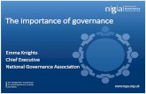 The importance of governance - Barnsley Governors May Barnsley... · Neil Carmichael MP, Chair of the House of Commons Education Committee, said on the publication of its report on