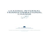 LEADING INTERNAL TRANSFORMATIONAL CHANGE · Another common way to think about transformational change is in the context of adaptive versus technical problems, and the kinds of solutions