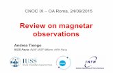 Review on magnetar observations - INAFcampana/cnoc9/CNOC9/pre/TiengoCNOC9... · 2015-09-28 · (Olausen & Kaspi 2013) The “low B” magnetar SGR 0418+5729 • Two BURSTS detected
