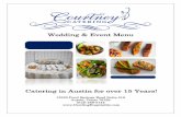 Wedding & Event Menu · Wedding & Event Menu 13233 Pond Springs Road Suite 318 Austin, Texas 78729 (512) 258-5144  Catering in Austin for over 15 Years!