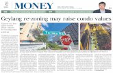 [FIRST - 1] ST/MONEY/PAGE 17/01/15 · Geylang re-zoning may raise condo Experts say less space means better returns for existing units By CHERYL ONG THE proposal