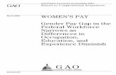 March 2009 WOMEN’S PAY · Although the pay gap between men and women in the U.S. workforce has narrowed since the 1980s, numerous studies have found that a disparity still exists.