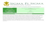 Sigma Pi Sigma Chapter Project Award Final Report · 2019-06-04 · Sigma Pi Sigma Chapter Project Award Final Report Project Title The Central Florida Sigma Pi Sigma Induction Ceremony