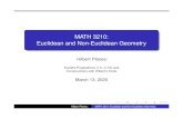 MATH 3210: Euclidean and Non-Euclidean Geometryspot.colorado.edu/~szendrei/Geom_S20/lec-03-13.pdf · Euclidean and Non-Euclidean Geometry Hilbert Planes: Euclid’s Propositions (I.1)–(I.12)