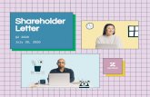 Shareholder Letter...Zendesk Shareholder Letter Q2 2020 - 3We are fortunate to be in a position to help our customers while investing in our long-term growth initiatives. We have a