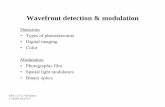 Wavefront detection & modulationweb.mit.edu/2.710/Fall06/2.710-wk13-b-sl.pdf · 2005-11-27 · Wavefront detection & modulation Detection • Types of photodetectors • Digital imaging