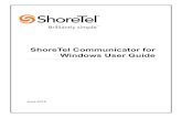 ShoreTel 13 Communicator for Windows User Guide · 2017-01-18 · ShoreTel Communicator for Windows Communicator for Windows User Guide 7 Overview ShoreTel Communicator presents a