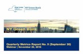 NY Green Bank...In Q3 2016, two new transactions were closed – one wi th Vivint and the other with Solar Mosaic (an upsizing of an existing investment). Details of all NYGB investments