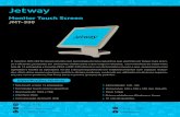 Monitor Touch Screen - Jetway€¦ · Tela touch screen 15 polegadas; Tecnologia touch screen capacitiva; Resolução de 1024 x 768; Interface: VGA; Comunicação do touch: USB; Alimentação: