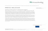 PRESS RELEASE - Fraunhofer IPA · 2020-06-10 · PRESS RELEASE July 29, 2015 || Page 4 | 4 Press contact Fred Nemitz, Head of Marketing and Communications | Phone +49 711 970-1611