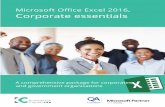 Microsoft Oﬃ ce Excel 2016, Corporate essentialsknowledge-cap.com/wp-content/uploads/2017/12/... · • Working with list of Series • Inserting and removing rows , Columns and