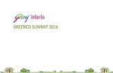 GREENCO SUMMIT 2016 Interio... · 3000 acres in Mumbai, India ABOUT GODREJ 14 SBUs with Corporate Offices & Manufacturing Facilities ... Specific Energy Consumption- Shirwal Specific