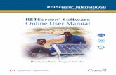 RETScreen Software Online User Manual · The gallon (gal) unit used in RETScreen refers to US gallon and not to imperial gallon. 2. The tonne (t) unit used in RETScreen refers to