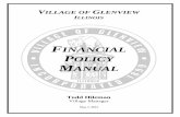 FINANCIAL POLICY MANUAL - Glenview...balances or amounts that cross multiple years. However, if a project should exceed its total expenditure authority, an explanation of the situation