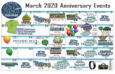 March 2020 Anniversary Events - Welcome To Club Julian€¦ · 5:30pm-7:30pm Thursday Thursday Friday Monday March 2020 Anniversary Events Get In On The Action! 2pm 9am 3pm-4pm 3pm-4pm