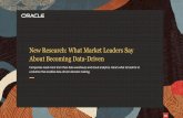 New Research: What Market Leaders Say About Becoming Data ... About Becoming Data-Driven Companies need