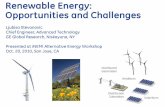 Renewable Energy: Opportunities and Challengesthor.inemi.org/webdownload/newsroom/Presentations/...Wind 17 Global Wind & Solar PV annual installations (GWs) „09 45 59 „12 ~22%