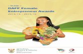 G – DAFF Female E Awards · 2015-07-02 · The group/individual should have defined ... 1. INTRODUCTION The DAFF Female Entrepreneur Awards guide 2013/14–2015/16 is intended to