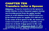 CHAPTER TEN Transfers to/for a Spouse · CHAPTER TEN Transfers to/for a Spouse Objective: Property transfers to the spouse to enable him/her to have financial support during survivorship