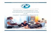 POSITION STATEMENT ON GENERALIST COMPETENCIES FOR … · 2015-08-02 · 6 Approved by the IFNA Board of Directors on February 12 2015 IFNA POSITION STATEMENT ON GENERALIST COMPETENCIES