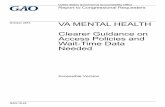 GAO-16-24, VA MENTAL HEALTH: Clearer Guidance on Access ... · VHA’s Hiring Initiative Met Goals, but VAMCs Reported Continued Challenges in Hiring Mental Health Staff and Meeting
