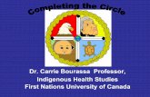 Dr. Carrie Bourassa Professor, Indigenous Health First ... · Statistics • Aboriginal population in Canada is 3.8% (an increase from 3.3% in 2001) • Aboriginal population grew