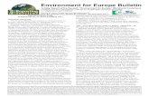 Environment for Europe Bulletin · region, such as the EU Biodiversity Strategy and the Aarhus Convention, and welcomed the Second Assessment of Transboundary Lakes, Rivers, and Groundwaters