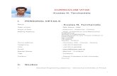 Kostas N. Tarchanidis I. PERSONAL DETAILS Kostas N ...hephaestus.teikav.edu.gr/documents/cvs/cv_tarchanidis.pdf · Operated Vehicle (ROV) Position Control by Implementation of Modern