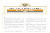 NEW JERSEY YOUNG DRIVERS · were young drivers. During the past five years, the num-ber of young drivers involved in motor vehicle crashes decreased by 5 percent from 58,681 in 2002
