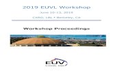 EUV Litho, Inc. – Promoting EUV Lithography via Workshops ... EUVL Workshop Proceedings.pdf · Author: Vivek Bakshi Created Date: 7/10/2019 2:11:51 PM