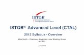 ISTQB Advanced Level (CTAL) · 2013-11-04 · ISTQB® ISTQB® ––––Advanced LevelAdvanced Level Test Manager (CTAL Test Manager (CTAL ----TM 2012)TM 2012) Testing Process Test