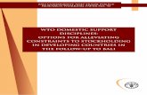 WTO domestic support disciplines: options for alleviating … · 2012-11-30 · WTO domestic support disciplines: options for alleviating constraints to stockholding in developing