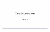 Questionnaires - DISI, University of Trentodisi.unitn.it/...media=teaching:hci:hci2013_2014:questionnaire.pdf · Questionnaire design • Questionnaires must be properly designed