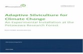 Adaptive Silviculture for Climate Change · • Create a multi-region study with locally-suited climate change adaptation treatments, using input from an expert panel of regional