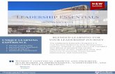Spring 2020-LEADERSHIP ESSENTIALS: INTENSIVE Flyer€¦ · Leadership dashboard with self-assessments and personalized feedback Blended learning with Tanya O'Neill, Psy.D. The Intensive