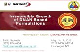Irreversible Growth of DNAN Based Formulations...Formulations Philip Samuels (973) 724-4064 Philip.samuels@us.army.mil Distribution Statement A: Approved for public release; distribution