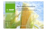 Agricultural Solutions - BASF · This presentation contains a number of forward-looking statements including, in particular, statements about future events, future financial ... notice