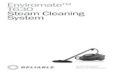 Enviromate™ T630 Steam Cleaning Systemvapor-systems.com/media/pdf_documents/user_manuals/... · This steam cleaner cleans and disinfects all carpeting and rugs, even oriental rugs,