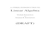 A (TERSE) INTRODUCTION TO Linear AlgebraPROOF: Φ is clearly linear and surjective. To prove it injective we need to To prove it injective we need to check that every vector in the