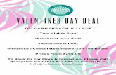 TOLCARNEBEACH VILLAGE *Two Nights Stay* *Breakfast ...€¦ · *Valentines Dinner* *Prosecco / Chocolates/ Flowers In The Room* Prices From £295.00 To Book Or For More Information