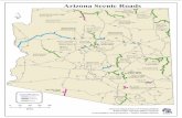 Arizona Scenic Roads Map - azdot.gov · Scenic Roads Kayenta - Monumment Valley Scenic Road Tse 'nikanï Flat Mesa Rock Scenic Road Fredonia- Vermilion Cliffs Scenic Road Kaibab Plateau