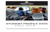 STUDENT PROFILE DATA FALL 2019 - Monroe County Community ... · 2 Monroe County Community College Fall 2019 Student Profile FTIAC 22.93% Transfer 3.84% Prior MCCC 73.23% Enrollment