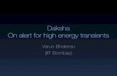 Daksha On alert for high energy transients - IUCAAli_events/limma_2019/Day1... · Daksha: On Alert for High Energy Transients | LIMMA 2019 Current status Daksha has been recommended