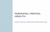 Perinatal Mental Health - | NICVA · 2019-03-07 · Dr Daksha Emson and Freya. Stabbed self and 3/12 daughter before setting themselves alight - both died